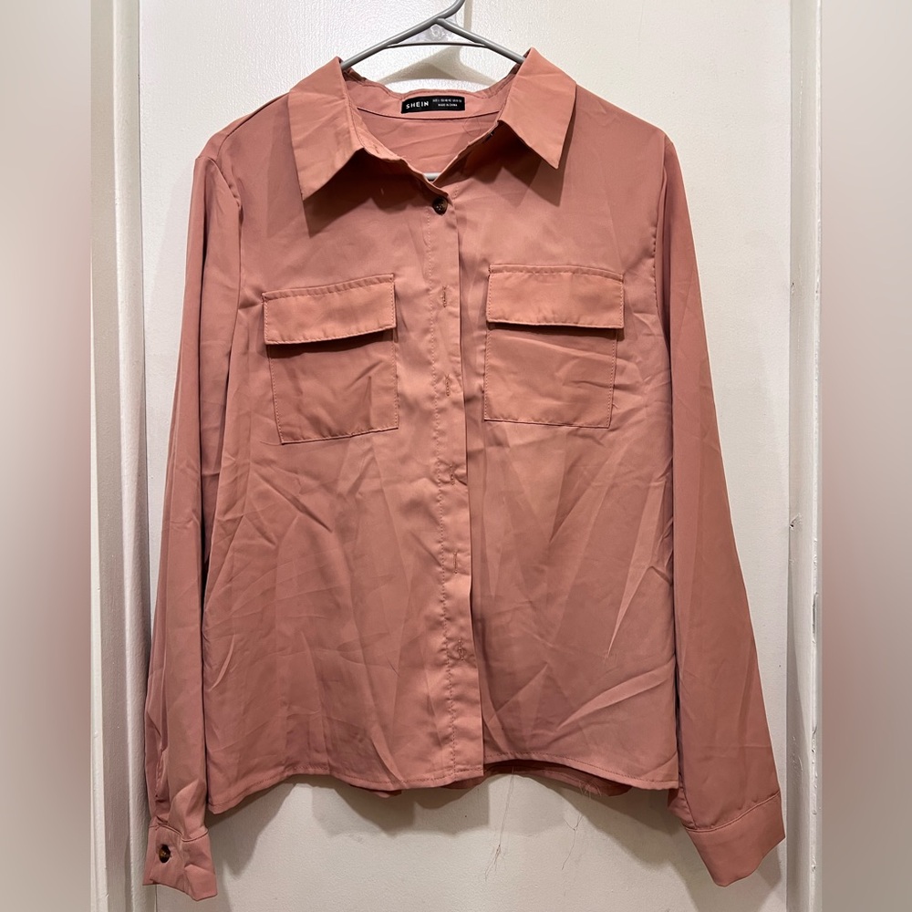Pink long Sleeve SHEIN Shirt